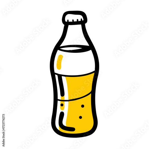 Bottle Of Soda Drink Icon For Web And Graphic Design