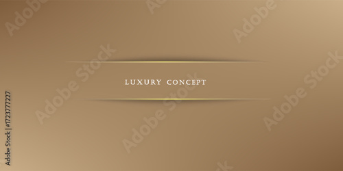 Vector abstract golden luxury backgrounds with light effected geometric graphic elements, cuts, stripes, lines, rounds for poster, flyer, digital board and concept design.