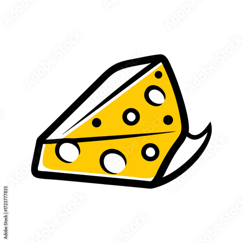 Cheese Wedge Slice Food Icon For Web And Graphic Design