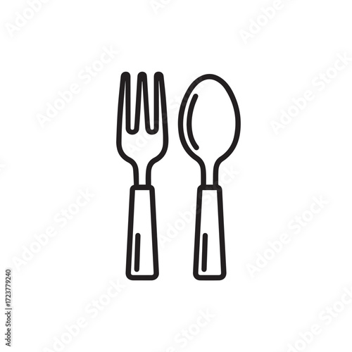 Restaurant or dining utensil outline