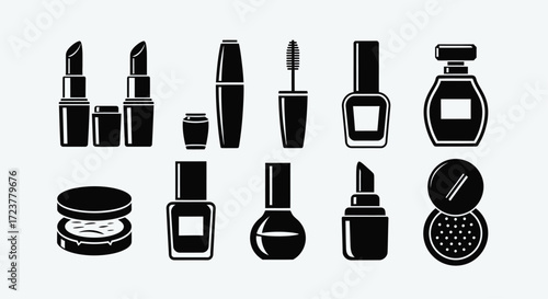 Makeup and Cosmetic Product Icons
