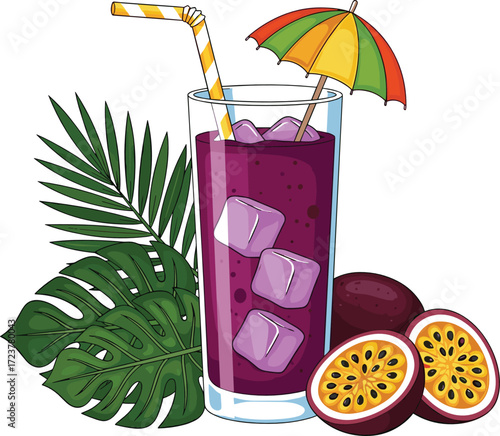 Refreshing Ayran Glass with Summer Picnic Props