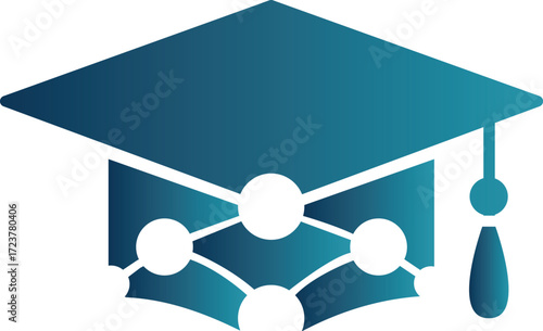 Teacher and students form an educational network, a symbolic web of connected minds for communication and learning