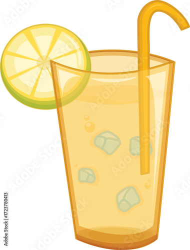 vector illustration of a mocktail