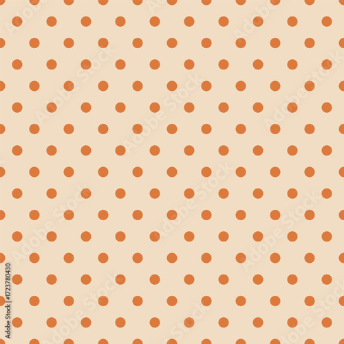 Polka dots seamless pattern autumn color brown green caramel pastel shade tablecloth Kitchen textile