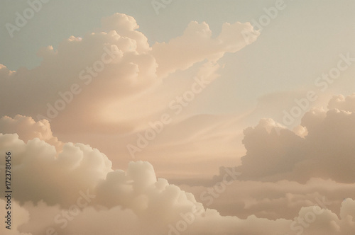 Dreamy Clouds at Sunset