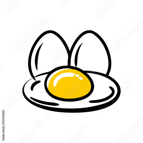 Fresh Egg Grocery Icon Icon For Web And Graphic Design