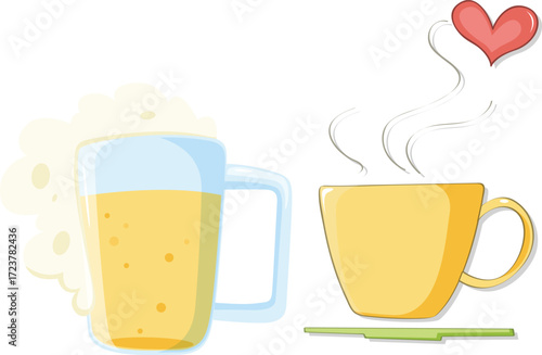 vector illustration of a tea