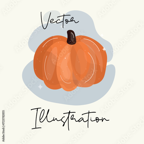 pumpkin, halloween, autumn, holiday, vector, illustration, orange, vegetable, october, food, thanksgiving, fall, celebration, leaf, cartoon, card, decoration, symbol, design, season, plant, happy, nat