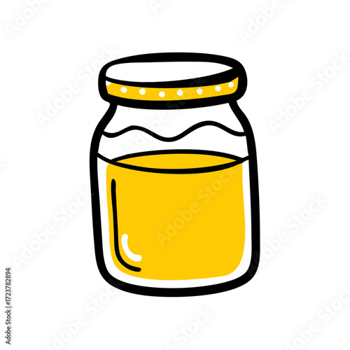Glass Jar Of Jam Or Jelly Icon For Web And Graphic Design