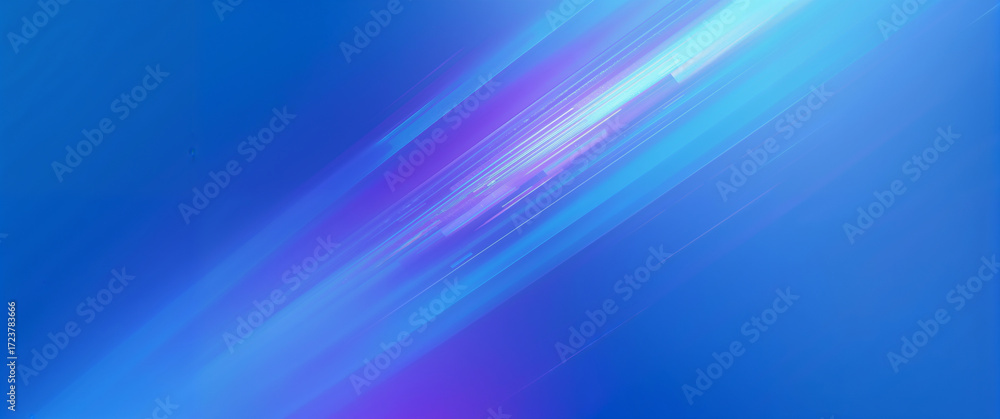 Fototapeta premium Abstract Blue Light Streaks