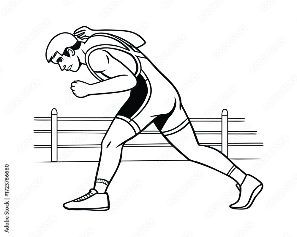 Fototapeta premium Courage and Strength Define the Spirit of a Fighter