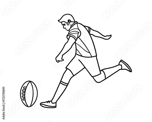 Intense Power and Speed in a Thrilling Rugby Game