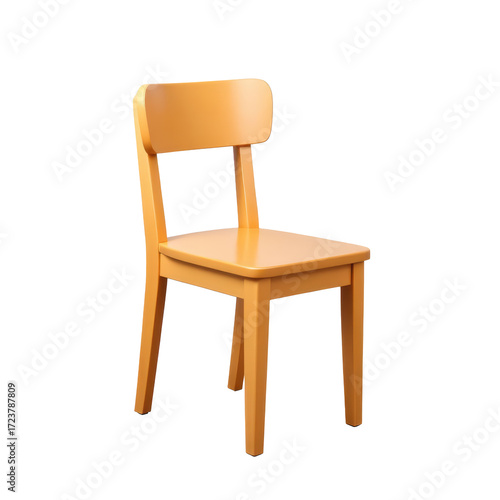 Wallpaper Mural wooden chair, four legs, straight backrest Torontodigital.ca