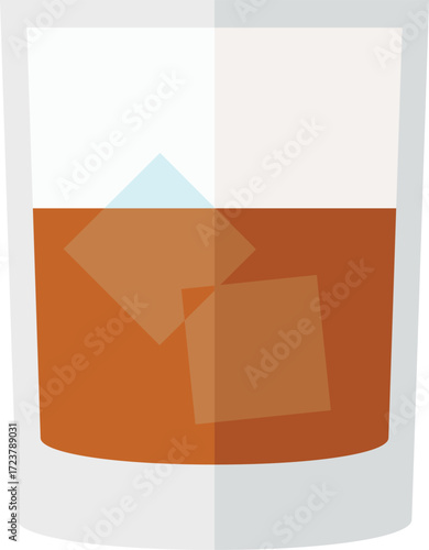 vector illustration of a mocktail