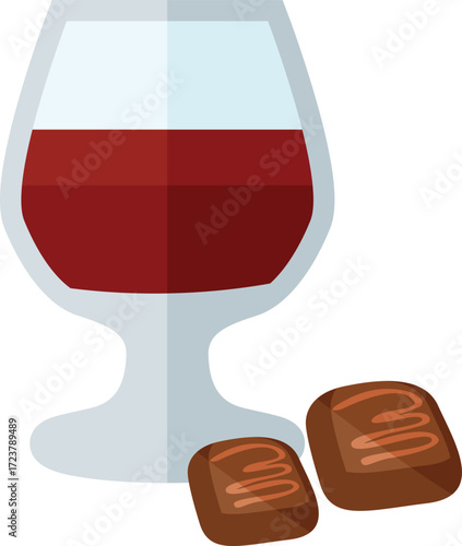 vector illustration of a mocktail