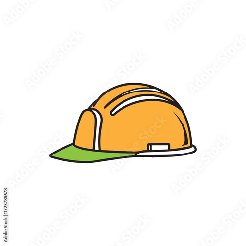 Construction Hard Hat Line Icon