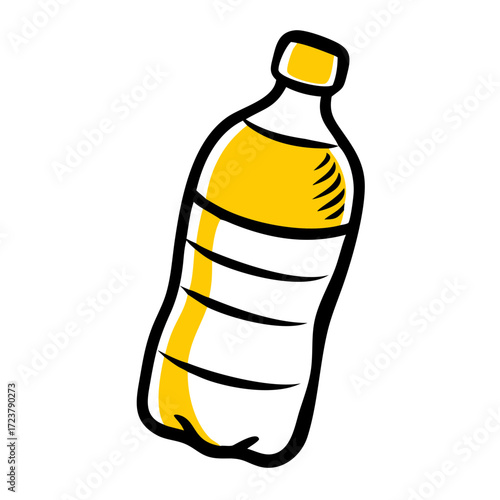 Mineral Water Plastic Bottle Icon For Web And Graphic Design