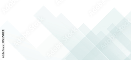 Abstract white background features overlapping translucent gray rectangles creating a modern, minimalist geometric design perfect for contemporary digital and print projects