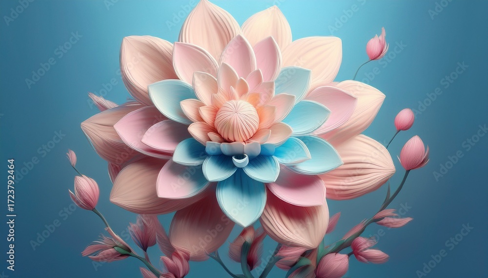 Obraz premium the transgender symbol transforming into a blooming flower symbolizing growth and visibility international transgender day of visibility