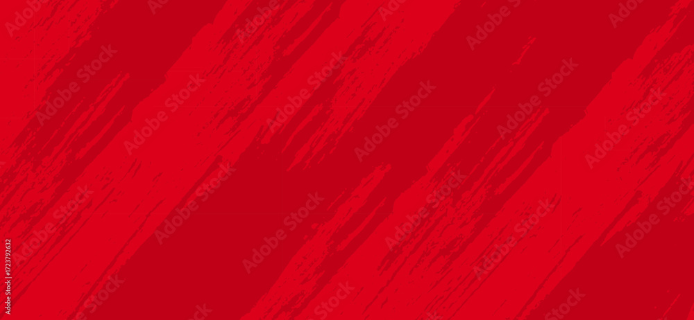 Fototapeta premium Vibrant red background features dynamic brushstroke textures, creating a visually striking and textured surface ideal for adding depth and energy to various design projects