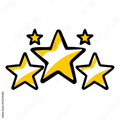 Satisfaction Star Rating Feedback Symbol Icon For Web And Graphic Design