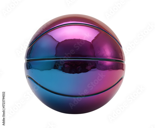 Wallpaper Mural Iridescent Purple and Blue Basketball Torontodigital.ca