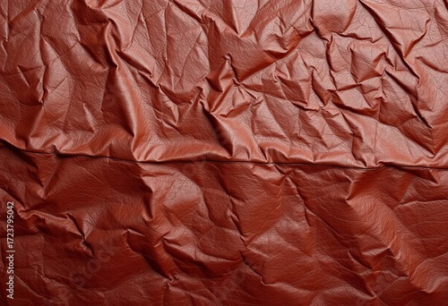 Wallpaper Mural Deep brown leather, wrinkled and creased, showing natural grain,  wrinkles,  leather background texture Torontodigital.ca