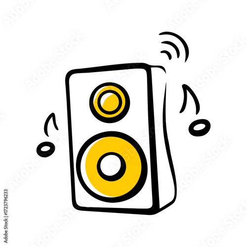 Subwoofer Speaker Audio System Icon For Web And Graphic Design