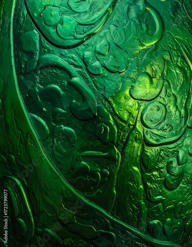 Abstract green textured surface
