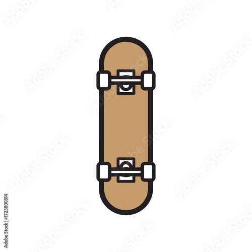 Skateboard Icon Vector Illustration