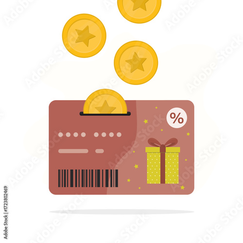 Cashback service. Bonus coins falls into loyalty card. Refund to plastic card. Payment of interest on deposit, profit on bank deposit. Reward for using shopping bonus card.