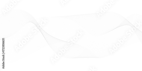 Abstract wave element for design. Digital frequency track equalizer. Stylized line art background. Vector illustration. Wave with lines created using blend tool. 