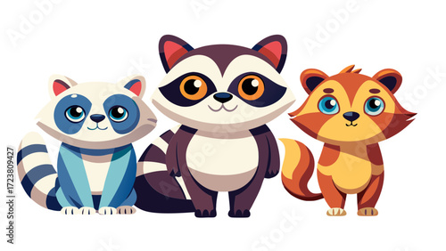 animal, fox, cartoon, skunk, vector, dog, illustration, cat, love, set, baby, teddy, toy, fun, art, cute, pet, brown, heart, funny, character, adorable, kid, valentine, animals, childhood, farm, lands