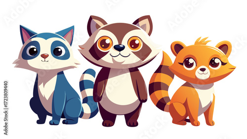 animal, fox, cartoon, skunk, vector, dog, illustration, cat, love, set, baby, teddy, toy, fun, art, cute, pet, brown, heart, funny, character, adorable, kid, valentine, animals, childhood, farm, lands