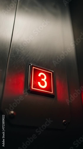 Elevator Button for Floor 3.