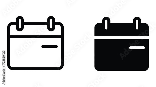 WebStay organized with this minimalist calendar icon, perfect for scheduling and reminders in your apps, websites, or presentations, promoting efficiency and time management