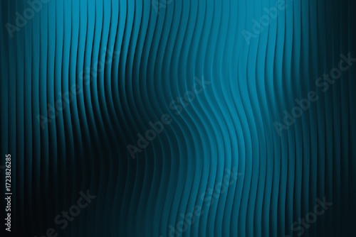 Abstract blue wavy textured background with vertical lines and dark shadows