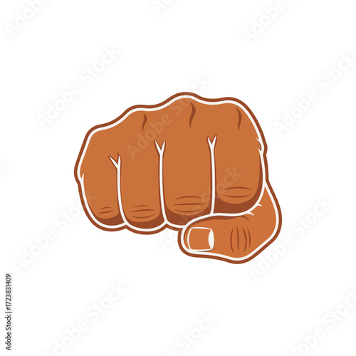 Black Power and Solidarity Symbol Clenched Fist