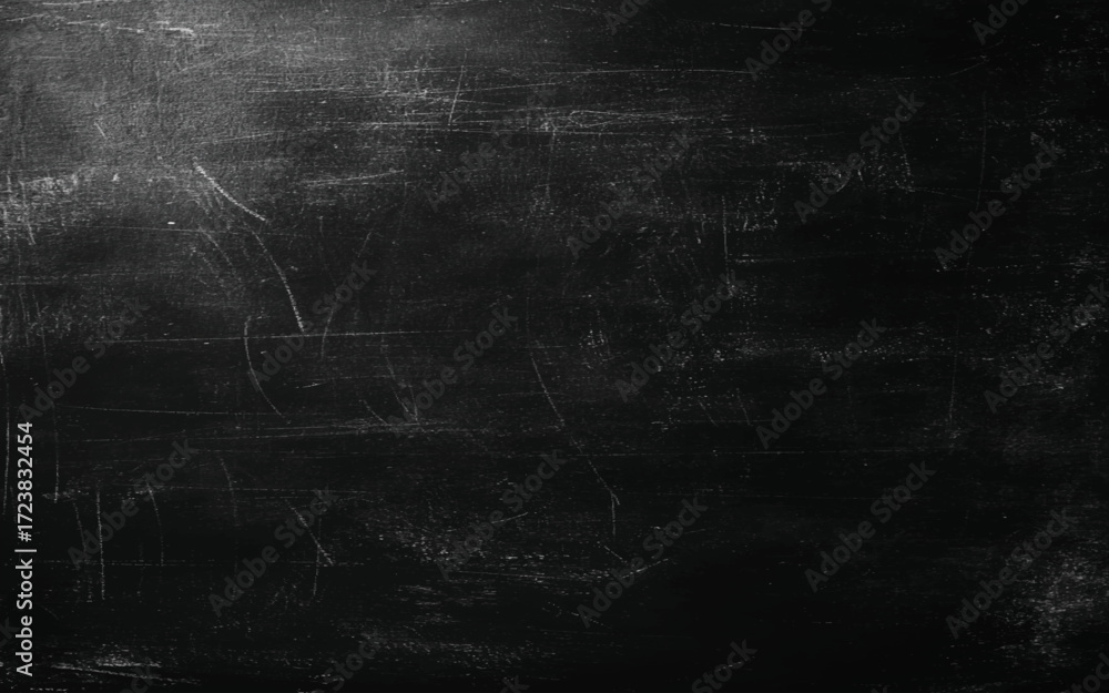 Naklejka premium Old blank dirty chalkboard. Vector design.