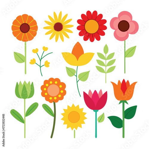 seamless pattern with sunflowers