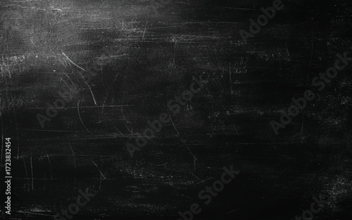 Old blank dirty chalkboard. Vector design.