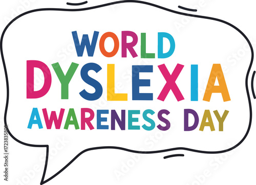 School Book and Brain Concept for Dyslexia Awareness