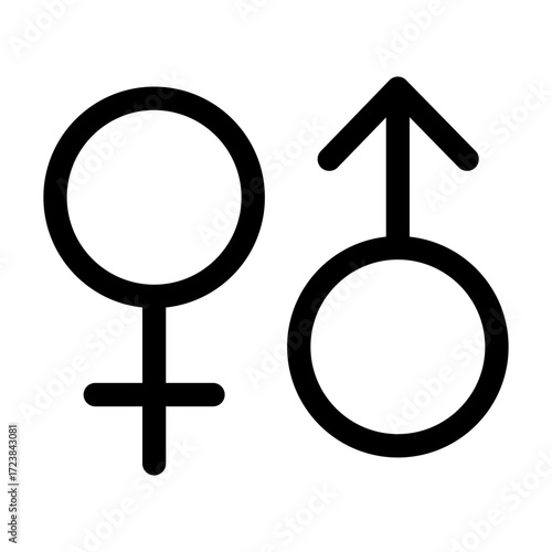 Gender icon. Vector icon design