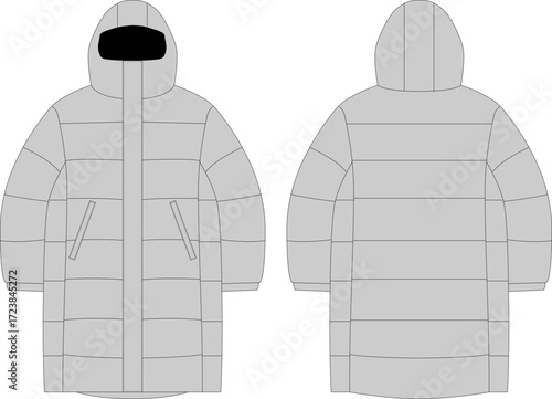 puufer jacket mockup