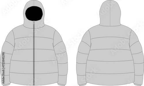 puffer jacket mockup