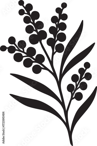  floral illustration plant silhouette Australian logo flower icon