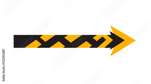 Dynamic Arrow Graphic Design, Creative Direction, Digital Art, Abstract Concept, Bold Colors, Modern Style
