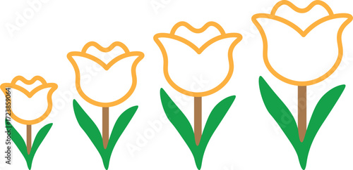 Creative Rose Flower Tree Silhouette Vector Collection for Botanical Logos, Plant-Based Illustrations, Gardening Symbols, and Nature-Inspired Graphic Design