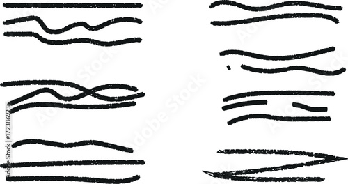 Abstract minimalist line art drawing conveying movement and directionality art piece